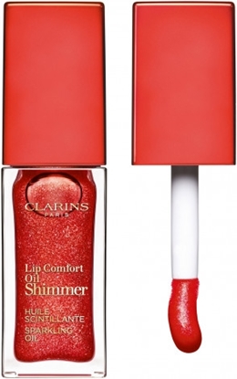 CLARINS LIPGLOSS COMFORT OIL SHIMMER 07 RED HOT 1 ST